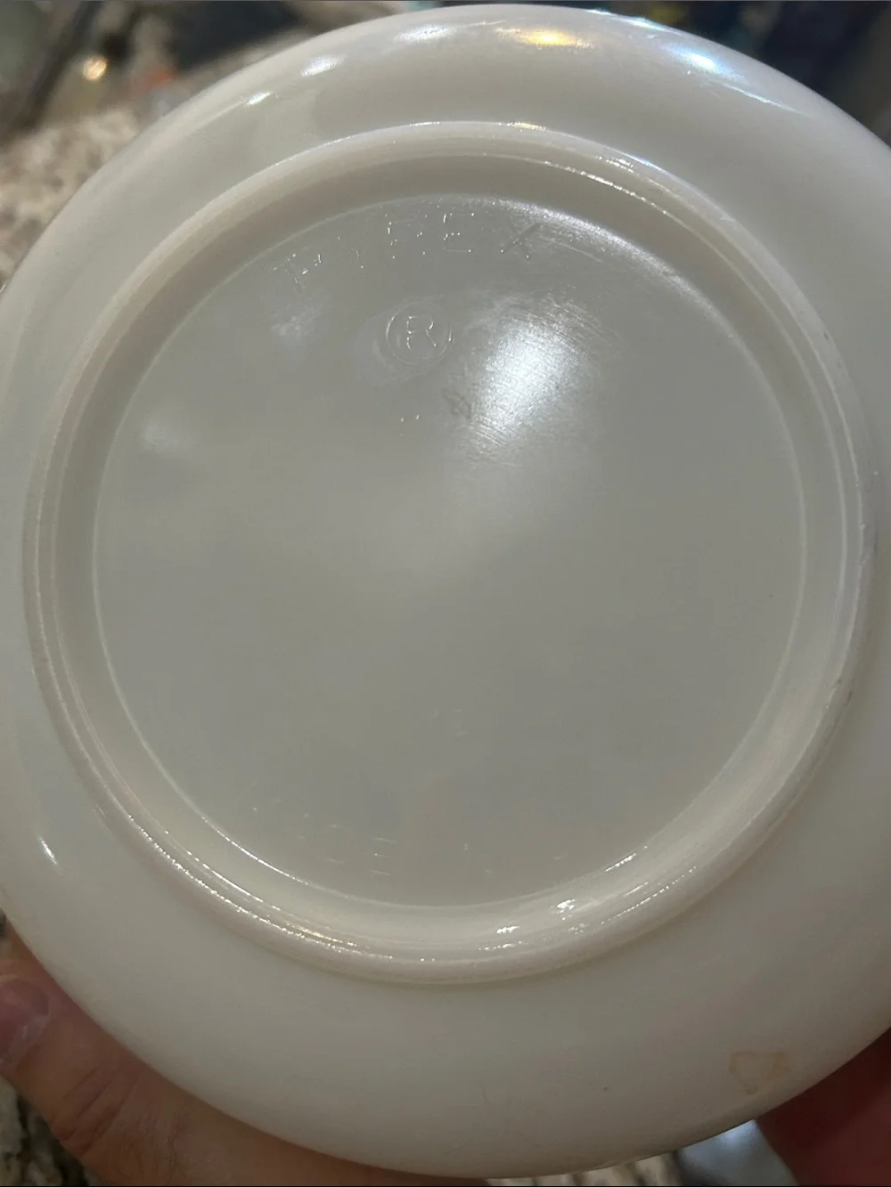 Vintage Large Pyrex White Milk Glass Mixing Bowl